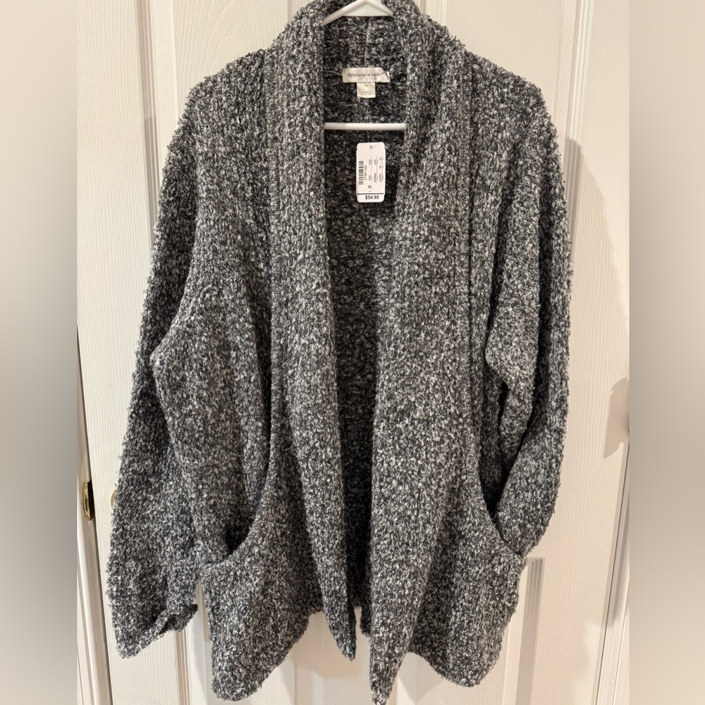 Christopher & Banks Charcoal Cardigan